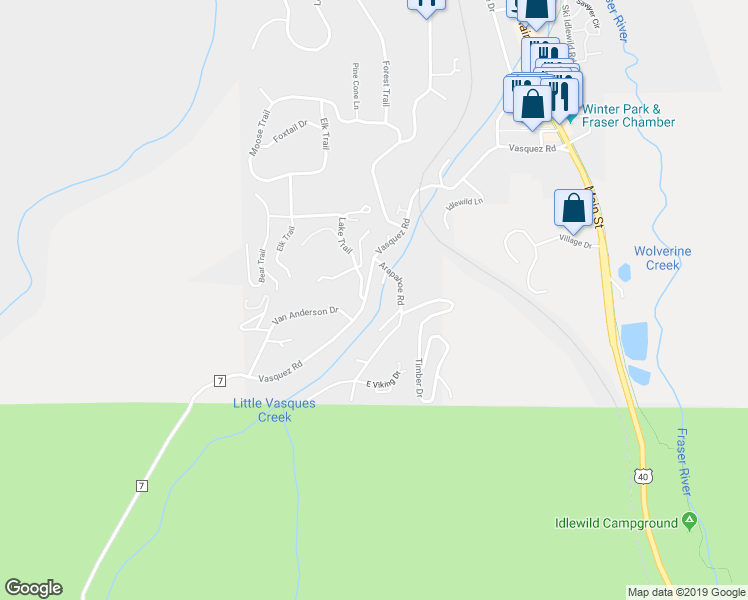 map of restaurants, bars, coffee shops, grocery stores, and more near 688 Vasquez Road in Parshall