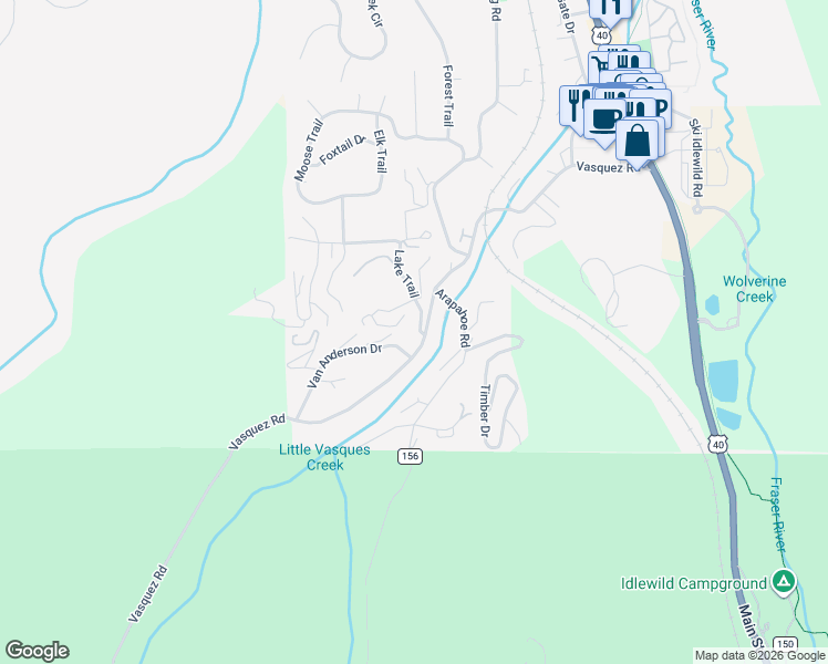 map of restaurants, bars, coffee shops, grocery stores, and more near in Winter Park