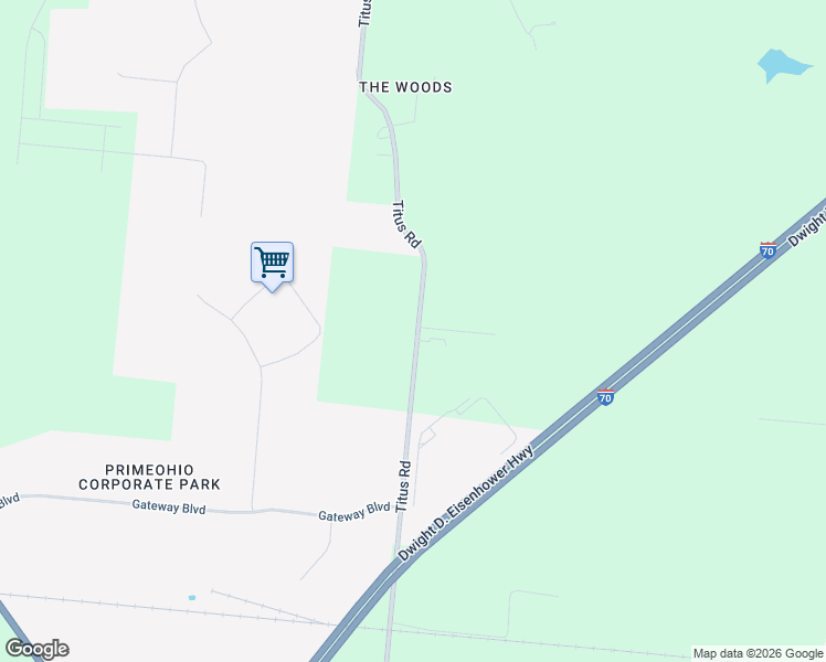 map of restaurants, bars, coffee shops, grocery stores, and more near 693 Titus Road in Springfield