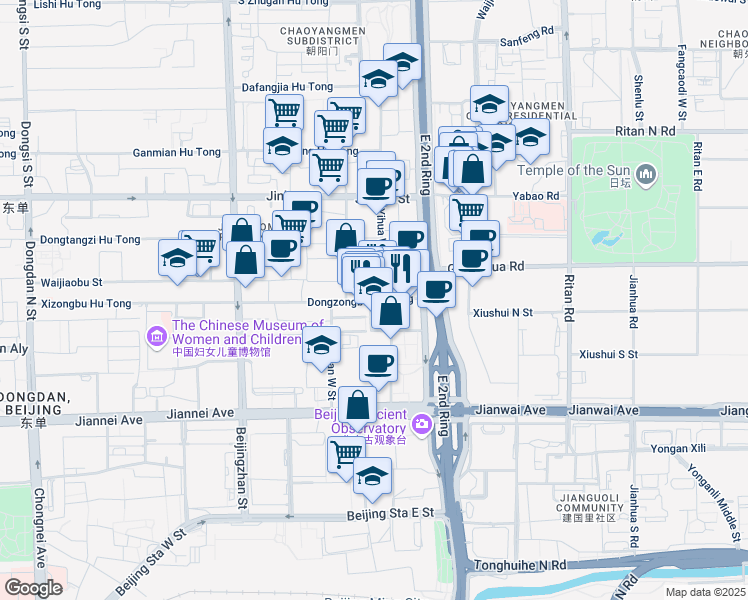map of restaurants, bars, coffee shops, grocery stores, and more near in 