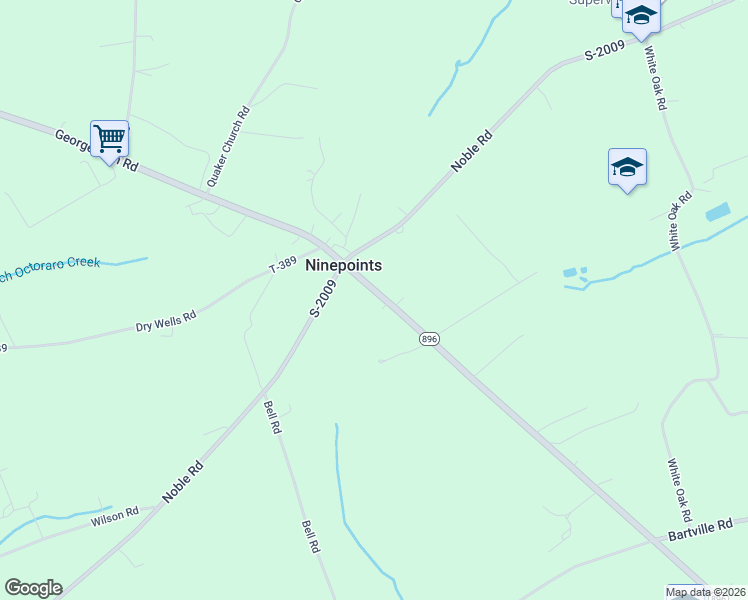 map of restaurants, bars, coffee shops, grocery stores, and more near 1512 Georgetown Road in Christiana