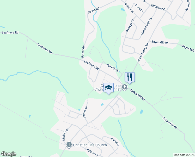 map of restaurants, bars, coffee shops, grocery stores, and more near 1042 Laurich Drive in Chambersburg