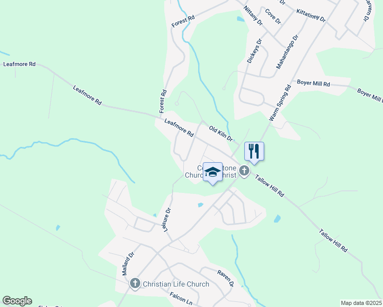 map of restaurants, bars, coffee shops, grocery stores, and more near 1042 Laurich Drive in Chambersburg