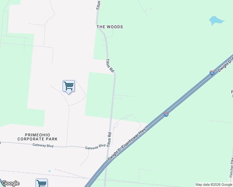 map of restaurants, bars, coffee shops, grocery stores, and more near 693 Titus Road in Springfield