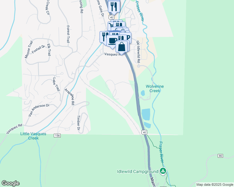 map of restaurants, bars, coffee shops, grocery stores, and more near 50 Village Drive in Winter Park