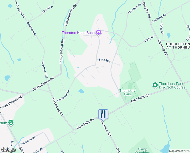map of restaurants, bars, coffee shops, grocery stores, and more near 9 Hunter Drive in Thornton