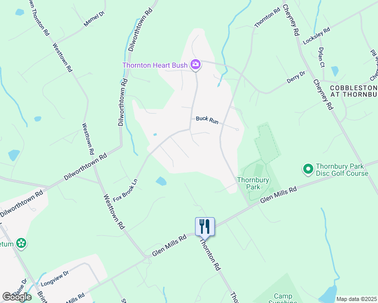 map of restaurants, bars, coffee shops, grocery stores, and more near 9 Hunter Drive in Thornton