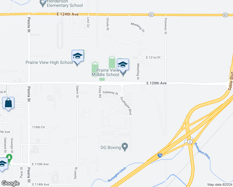 map of restaurants, bars, coffee shops, grocery stores, and more near Gateway Street in Brighton