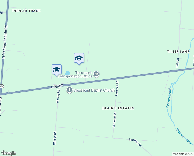 map of restaurants, bars, coffee shops, grocery stores, and more near 9710 West National Road in New Carlisle