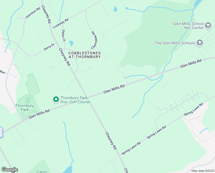 map of restaurants, bars, coffee shops, grocery stores, and more near 277 Glen Mills Road in Glen Mills