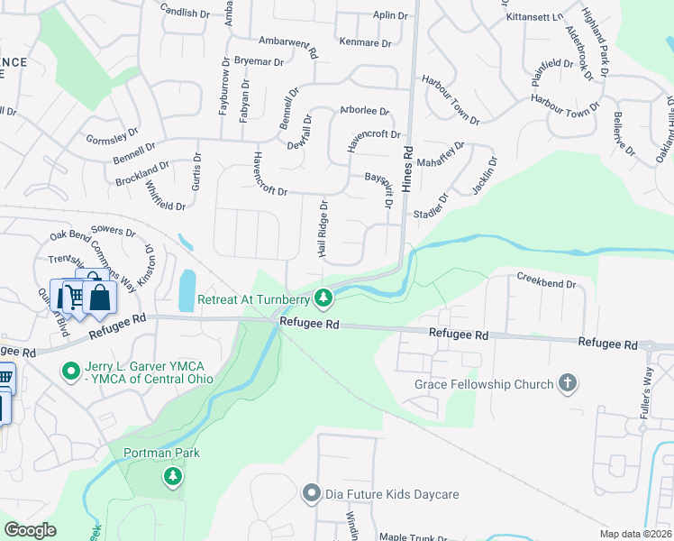 map of restaurants, bars, coffee shops, grocery stores, and more near 7181 Candlestone Drive in Reynoldsburg