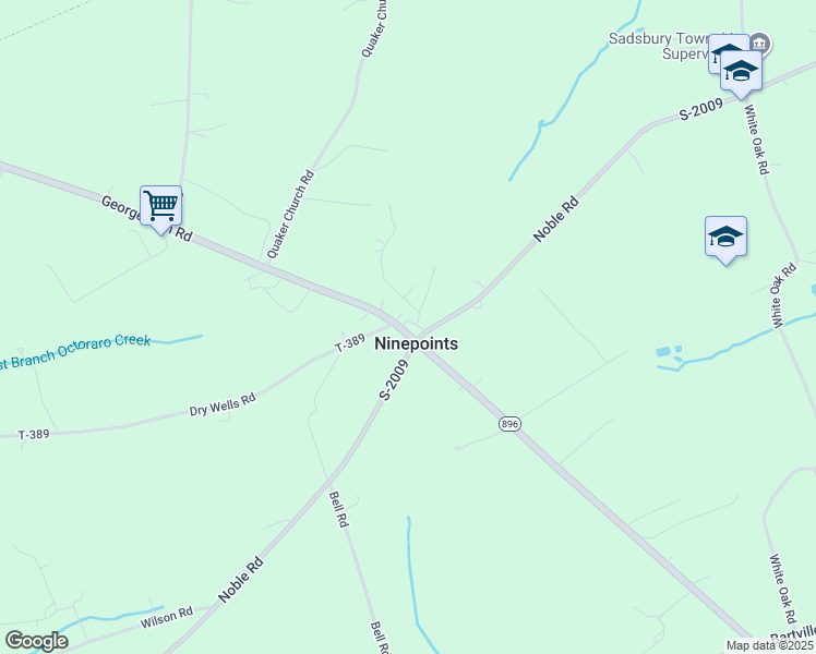 map of restaurants, bars, coffee shops, grocery stores, and more near 1475 Georgetown Road in Christiana