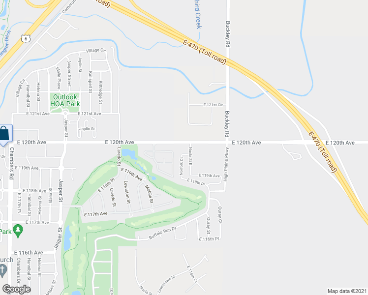 map of restaurants, bars, coffee shops, grocery stores, and more near 16571 East 119th Way in Commerce City