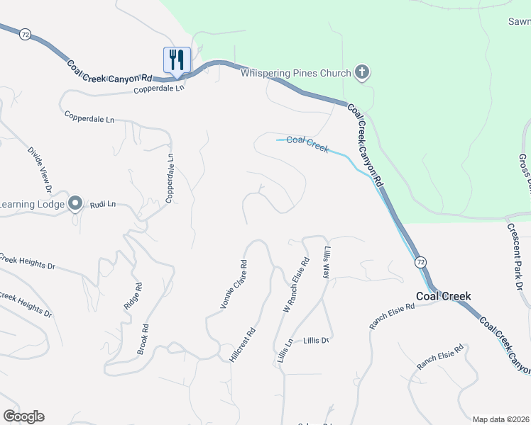 map of restaurants, bars, coffee shops, grocery stores, and more near 11965 Vonnie Claire Road in Golden