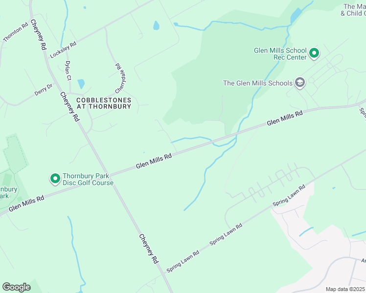 map of restaurants, bars, coffee shops, grocery stores, and more near 255 Glen Mills Road in Glen Mills