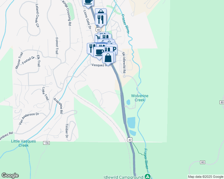 map of restaurants, bars, coffee shops, grocery stores, and more near 50 Village Drive in Winter Park