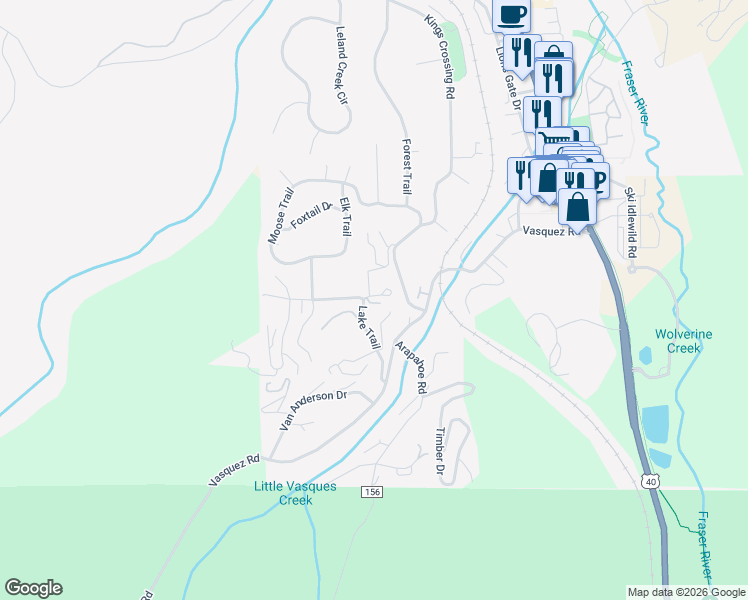 map of restaurants, bars, coffee shops, grocery stores, and more near 5 Sundance Court in Winter Park