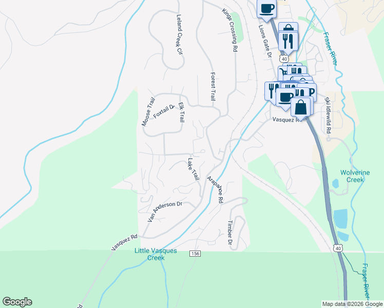 map of restaurants, bars, coffee shops, grocery stores, and more near 5 Sundance Court in Winter Park