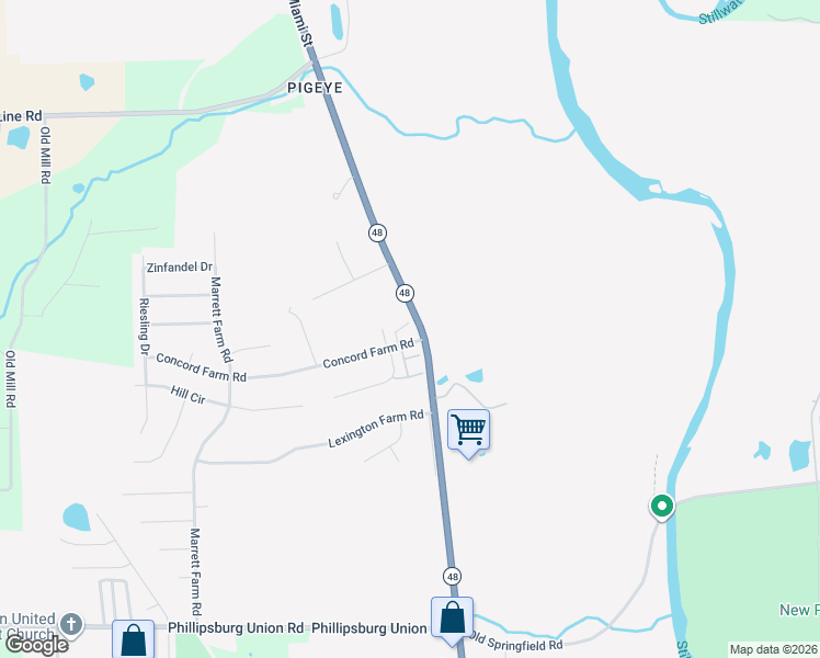 map of restaurants, bars, coffee shops, grocery stores, and more near 811 North Main Street in Union