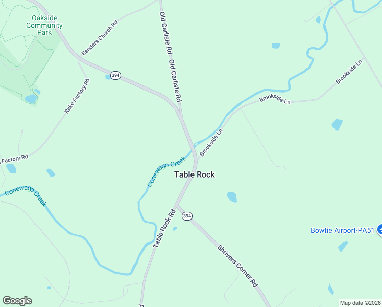 map of restaurants, bars, coffee shops, grocery stores, and more near 2388-2426 Table Rock Road in Biglerville