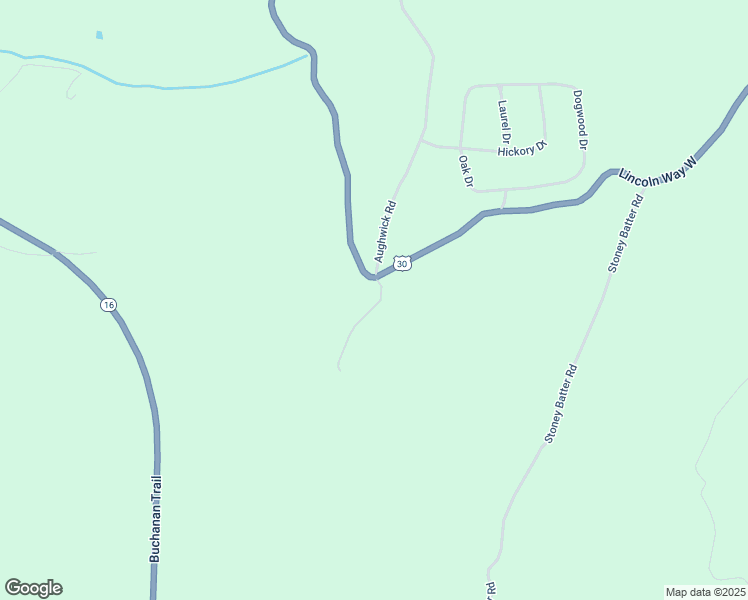 map of restaurants, bars, coffee shops, grocery stores, and more near 18740 Lincoln Highway in McConnellsburg
