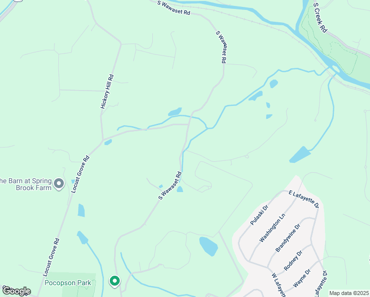 map of restaurants, bars, coffee shops, grocery stores, and more near 251 South Wawaset Road in West Chester