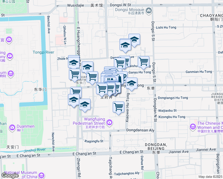 map of restaurants, bars, coffee shops, grocery stores, and more near in 