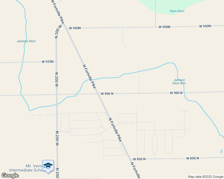 map of restaurants, bars, coffee shops, grocery stores, and more near 1572 West 900 North in Fortville