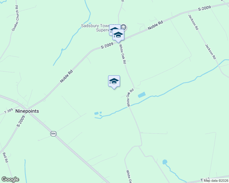 map of restaurants, bars, coffee shops, grocery stores, and more near 720 Noble Road in Christiana