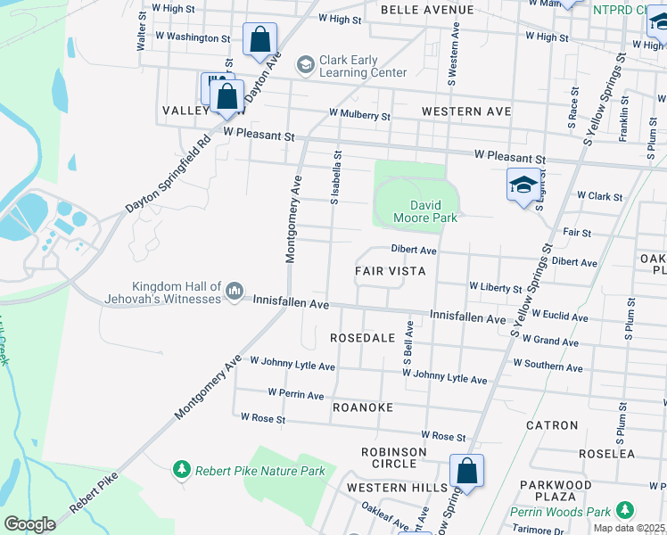 map of restaurants, bars, coffee shops, grocery stores, and more near 830 South Isabella Street in Springfield