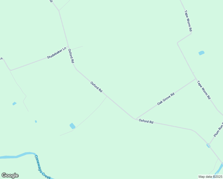 map of restaurants, bars, coffee shops, grocery stores, and more near 2755 Oxford Road in New Oxford