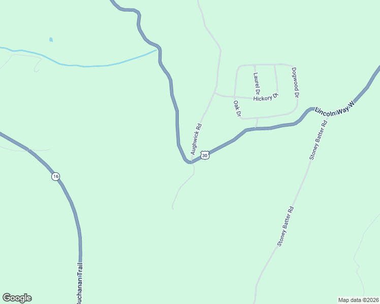 map of restaurants, bars, coffee shops, grocery stores, and more near 101 Aughwick Road in McConnellsburg