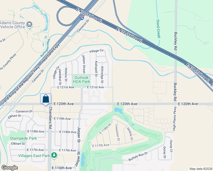 map of restaurants, bars, coffee shops, grocery stores, and more near 12109 Village Circle East in Brighton
