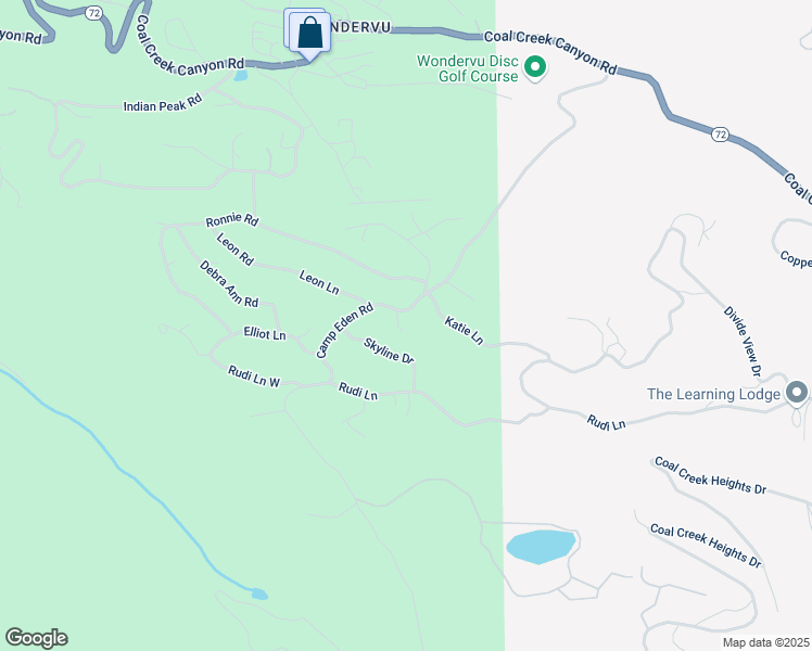map of restaurants, bars, coffee shops, grocery stores, and more near 805 Camp Eden Road in Golden