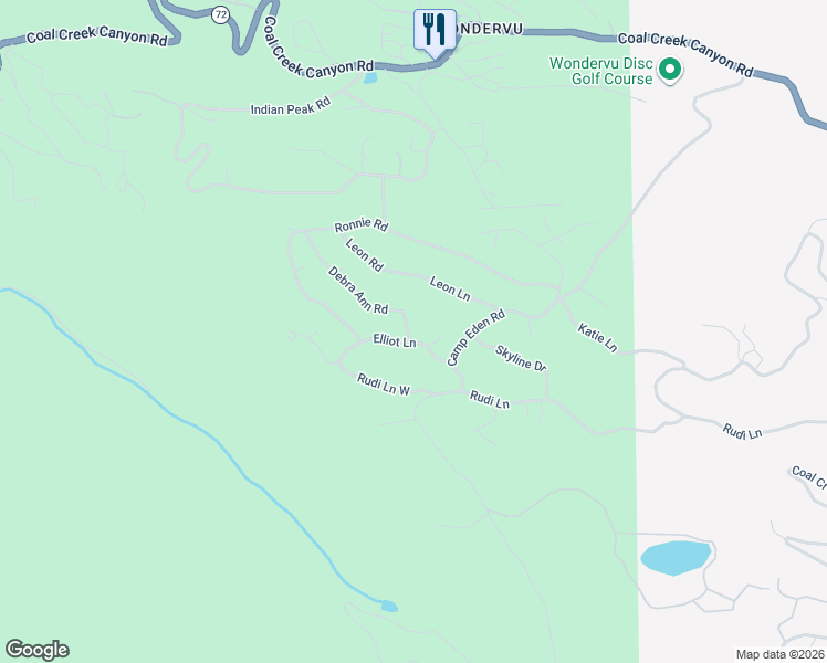 map of restaurants, bars, coffee shops, grocery stores, and more near 2 Debra Ann Road in Golden
