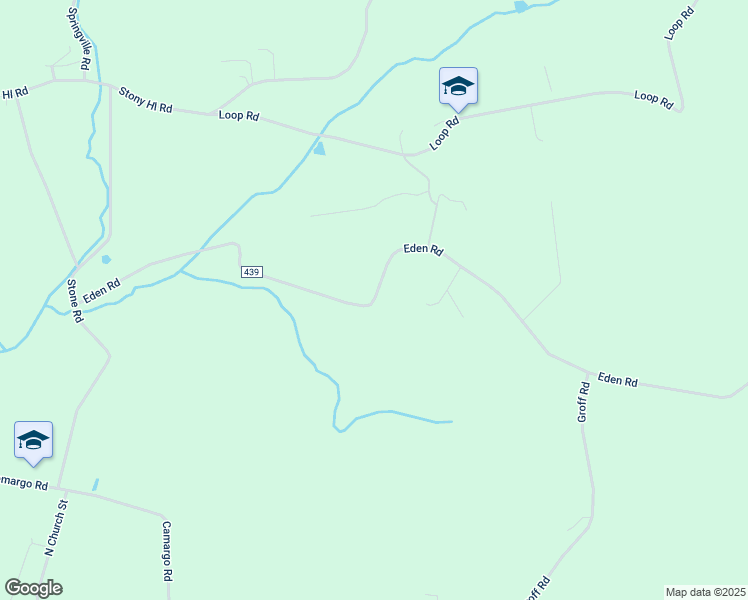 map of restaurants, bars, coffee shops, grocery stores, and more near 161 Eden Road in Quarryville