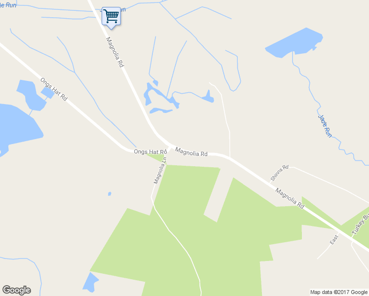 map of restaurants, bars, coffee shops, grocery stores, and more near 587 Magnolia Road in Pemberton