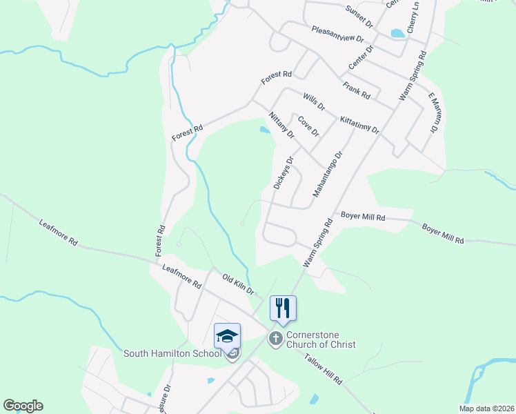 map of restaurants, bars, coffee shops, grocery stores, and more near 781 Mahantango Drive in Chambersburg
