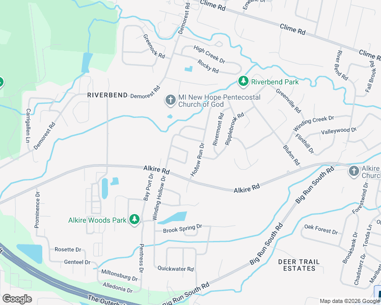 map of restaurants, bars, coffee shops, grocery stores, and more near 1769 Hollow Run Drive in Columbus