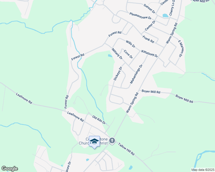 map of restaurants, bars, coffee shops, grocery stores, and more near Mahantango Drive in Chambersburg
