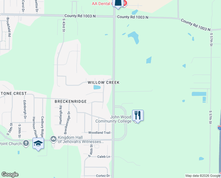 map of restaurants, bars, coffee shops, grocery stores, and more near 1060 South 48th Street in Quincy