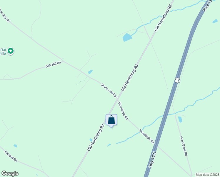 map of restaurants, bars, coffee shops, grocery stores, and more near 55 Stone Jug Road in Gettysburg