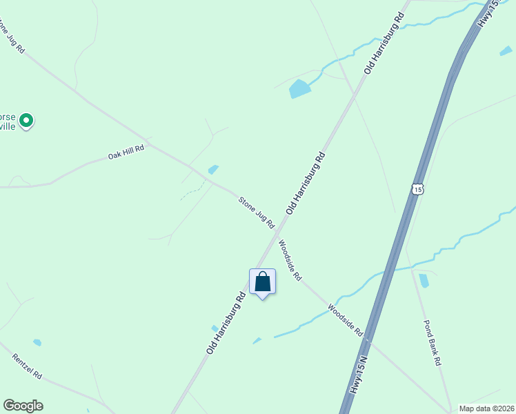 map of restaurants, bars, coffee shops, grocery stores, and more near 55 Stone Jug Road in Gettysburg