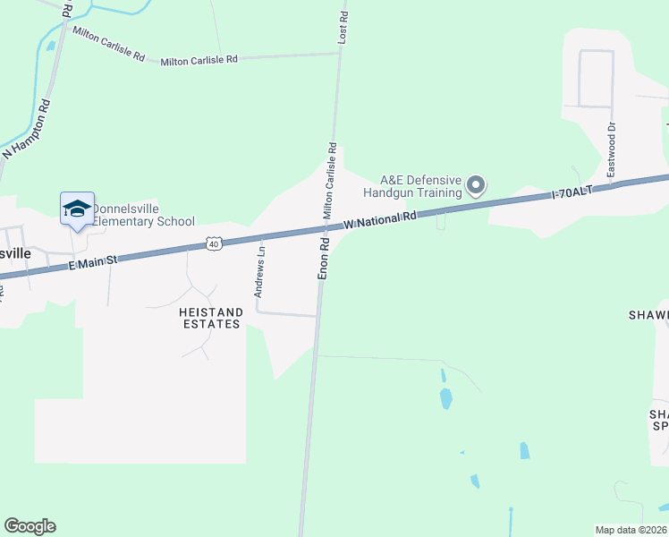map of restaurants, bars, coffee shops, grocery stores, and more near 138 Enon Rd in Springfield