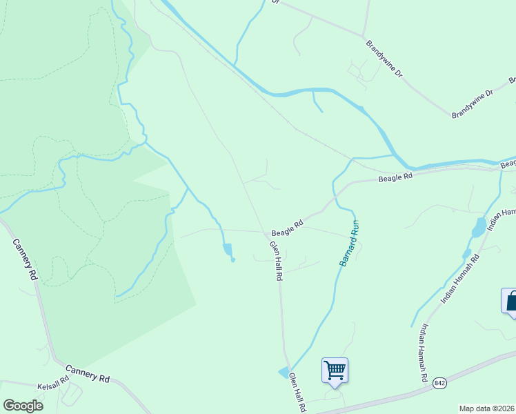 map of restaurants, bars, coffee shops, grocery stores, and more near 1052 Glen Hall Road in West Chester