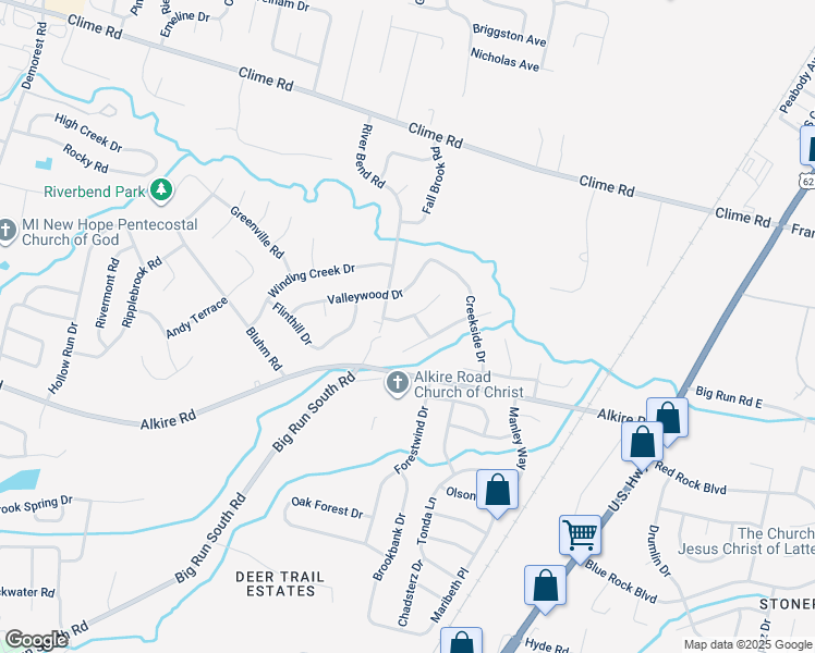 map of restaurants, bars, coffee shops, grocery stores, and more near 3109 Musket Ridge Drive in Columbus