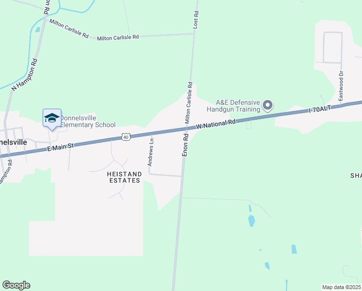 map of restaurants, bars, coffee shops, grocery stores, and more near 138 Enon Rd in Springfield
