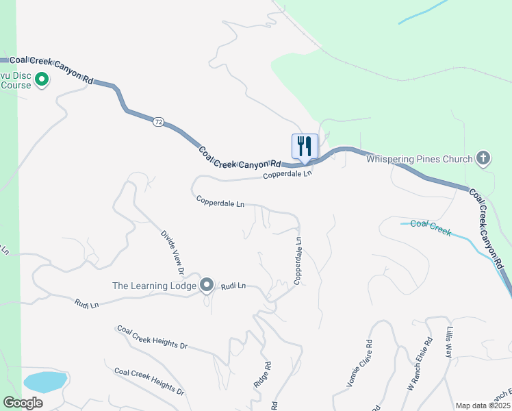 map of restaurants, bars, coffee shops, grocery stores, and more near 698 Copperdale Lane in Golden