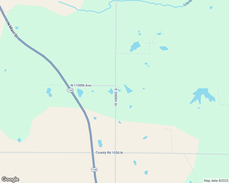 map of restaurants, bars, coffee shops, grocery stores, and more near 1097 East 2000th Street in Liberty