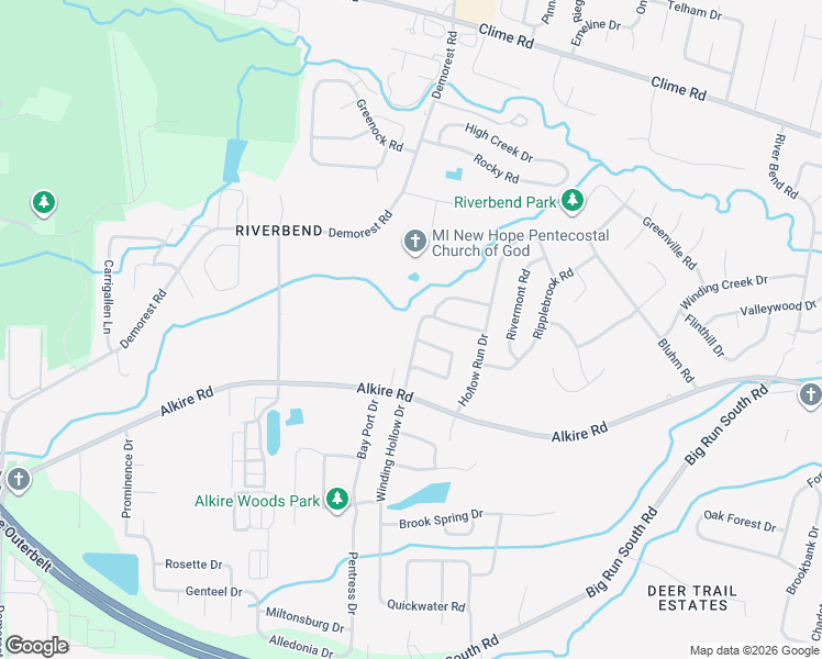map of restaurants, bars, coffee shops, grocery stores, and more near 1763 Winding Hollow Drive in Columbus